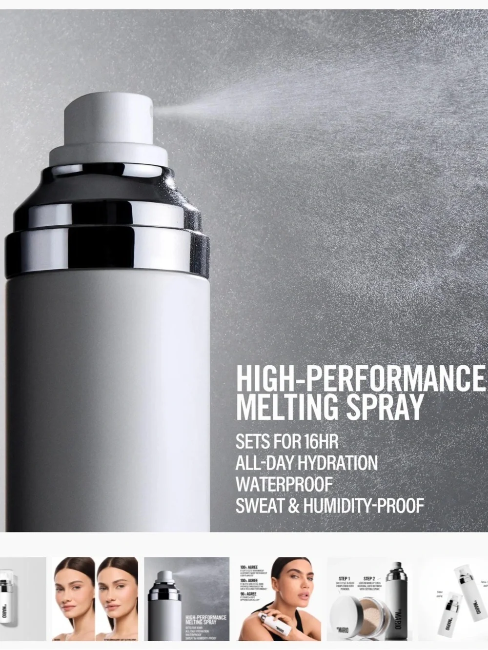 Makeup By Mario White Primer Pump with Silver Accents